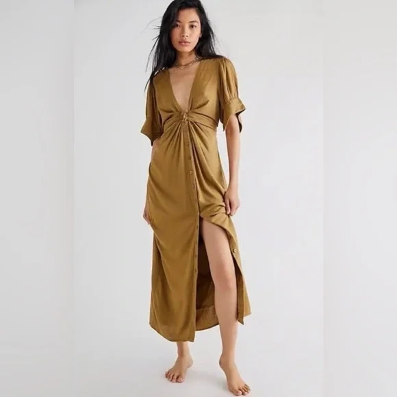 women floral dress midi PRETTYGARDEN Women's Summer Floral Midi Dress Cap Sleeve V Neck Ruffle